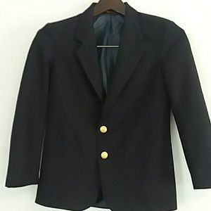 Navy Blue Van Heusen Boys Suit Jacket n pants